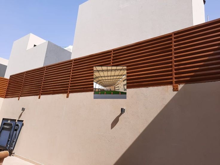 تنفيذ مظلات مواقف سيارات لفيلا بالرياض
