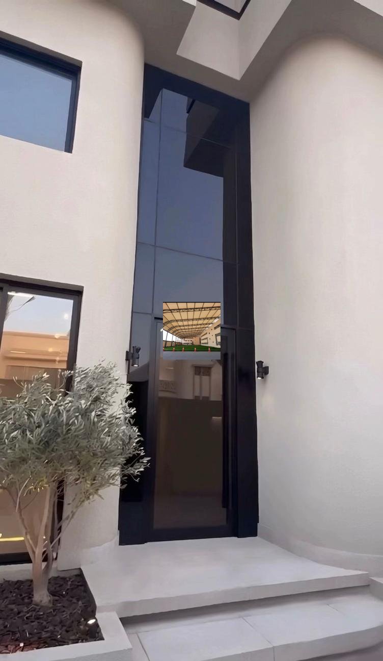 سواتر واجهة بنقش ليزر بالرياض