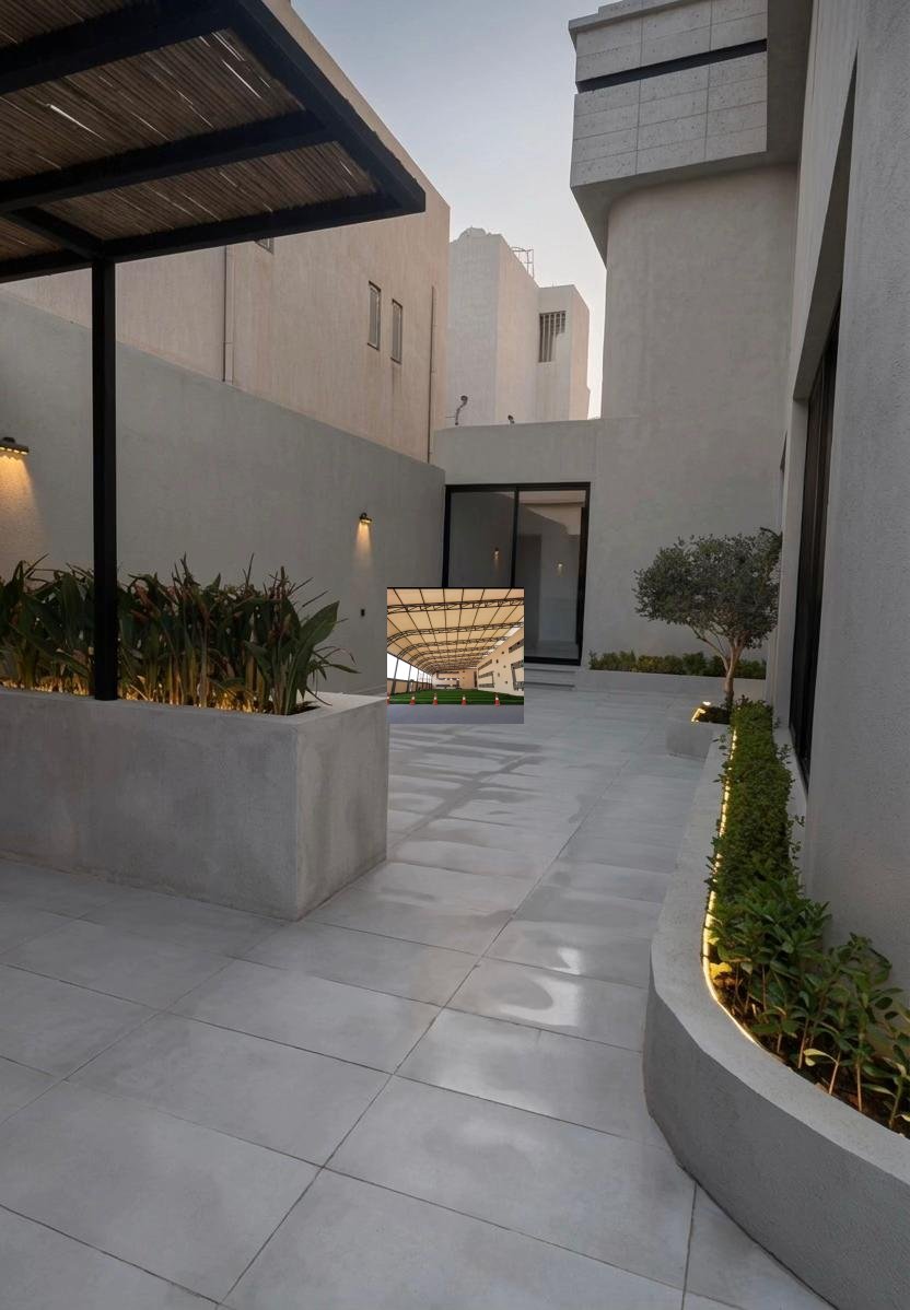 ديكور معدني لمدخل بالرياض