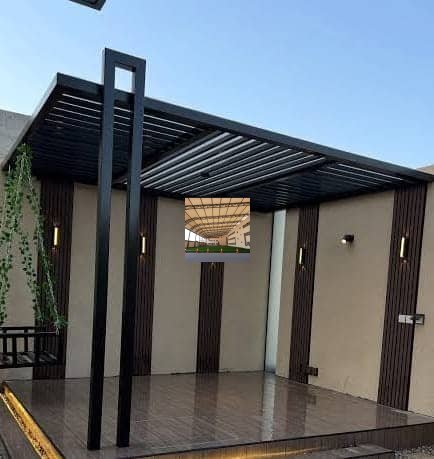 مظلات جلسات عائلية للفيلا بالرياض